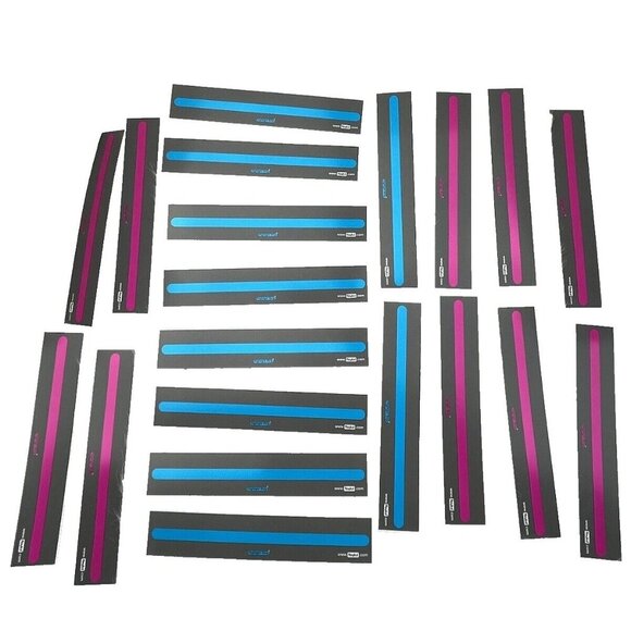 20pcs Reading Guide Strips Highlight 7" L x 1 1/4" W Colored Overlay Homeschool - Picture 1 of 10